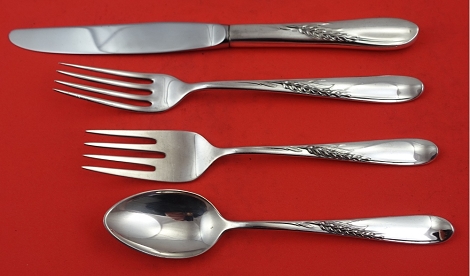 Regular 4-pc Setting availability based on stock listed below - Silver Wheat by Reed and Barton - Sterling